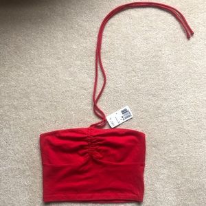 Red crop top from Forever 21